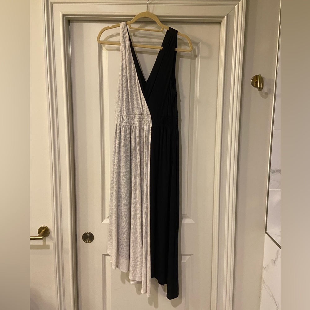 Maeve Size Medium Black Dress with Overlay
